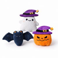 Hugo Halloween Speelgoed | Driedimensionale Vleermuis en Pompoen voor Katten - Hebbr