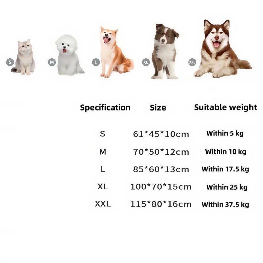Huisdierbed voor Honden en Katten – Wasbaar, Slijtvast en Geschikt voor Alle Seizoenen - Hebbr