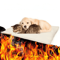 Huisdierendeken 60×45 cm – Zelfverwarmend voor Kleine en Middelgrote Huisdieren Beige - Hebbr