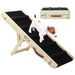 Huisdierenhelling Verstelbaar 76×30 cm Hout – Veilig en Comfortabel - Hebbr