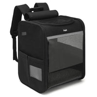 Huisdierrugzak XL 34×40×27 cm – Ademend en Opvouwbaar voor Katten en Honden tot 10 kg - Hebbr