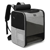 Huisdierrugzak XL 34×40×27 cm – Ademend en Opvouwbaar voor Katten en Honden tot 10 kg - Hebbr