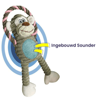 Interactief Hondenspeelgoed 31 cm Fleece – Duurzaam en Gezond Speeltje voor Honden - Hebbr