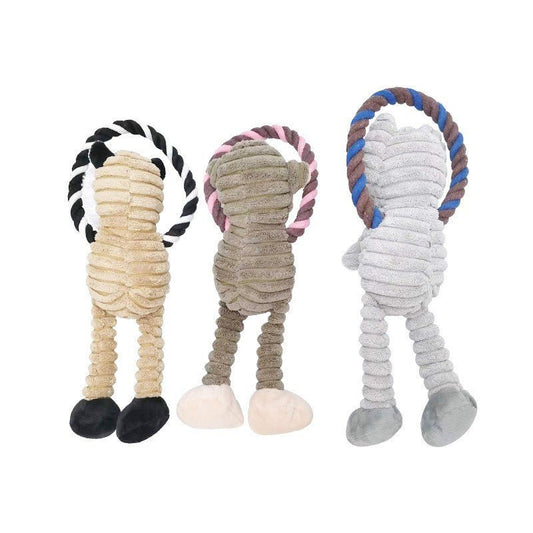 Interactief Hondenspeelgoed 31 cm Fleece – Duurzaam en Gezond Speeltje voor Honden - Hebbr