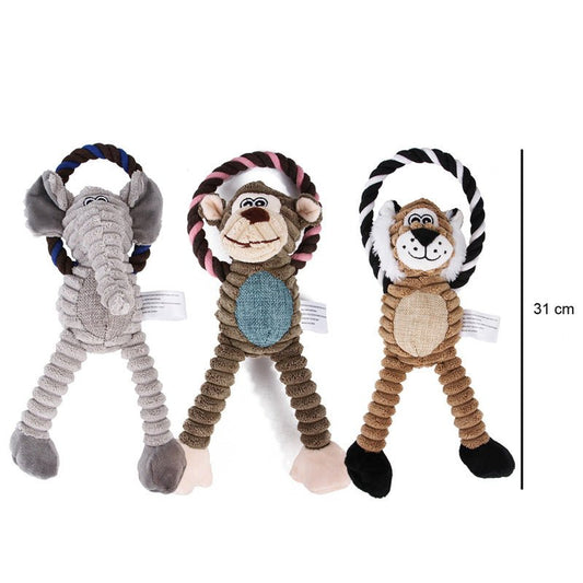 Interactief Hondenspeelgoed 31 cm Fleece – Duurzaam en Gezond Speeltje voor Honden - Hebbr
