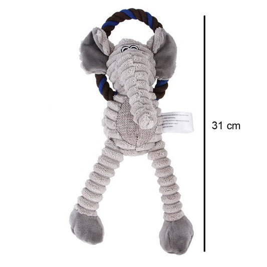 Interactief Hondenspeelgoed 31 cm Fleece – Duurzaam en Gezond Speeltje voor Honden - Hebbr
