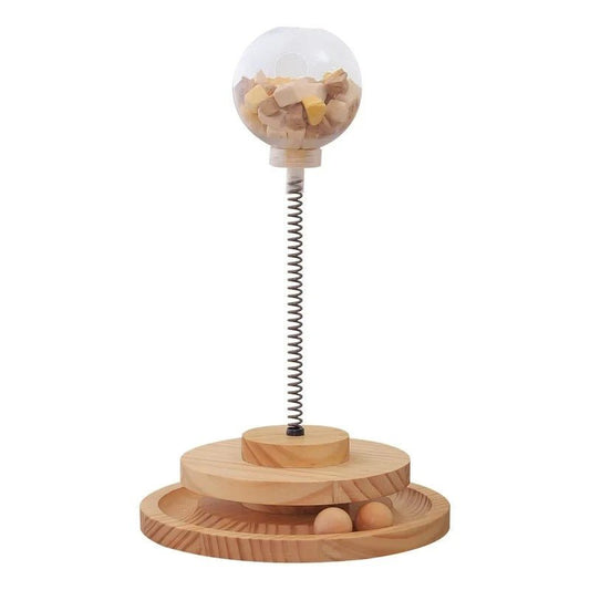 Interactief Voerspeeltje voor Katten – Duurzame Snackbal voor Betere Spijsvertering - Hebbr