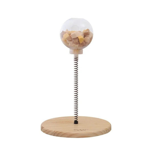 Interactief Voerspeeltje voor Katten – Duurzame Snackbal voor Betere Spijsvertering - Hebbr