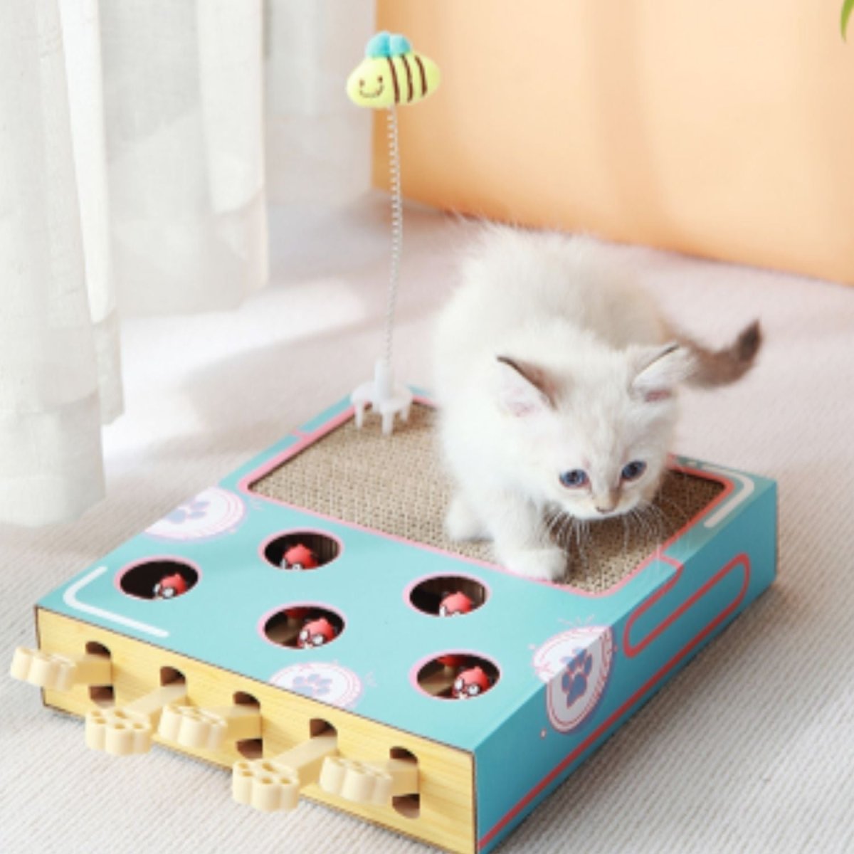 Interactieve Krabpaal Kat met muizenpiano Speelgoed – Stimulatie voor Alle Leeftijdsgenoten - Hebbr