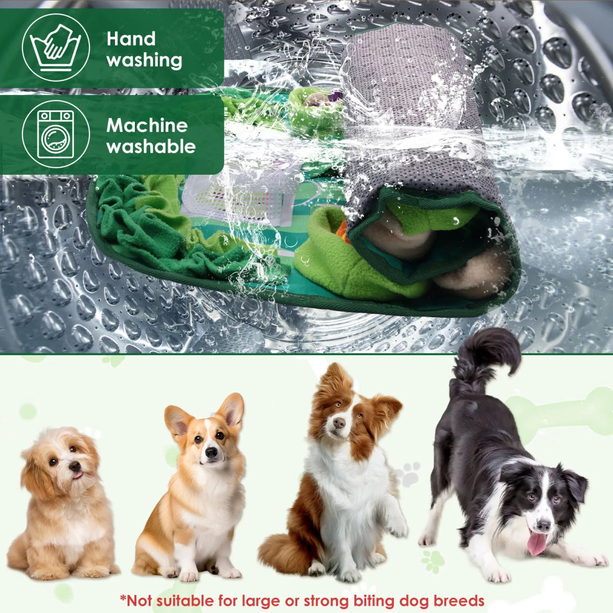Interactieve Snuffelmat Hond en Kat - Duurzaam Voedings - en Training Pad 77 x 50 cm - Hebbr