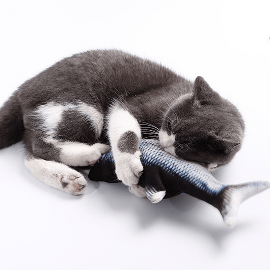 Interactieve ZappelFisch voor Honden en Katten - Beweeglijk Speeltje met Catnip en Oplaadbare Batterij - Hebbr