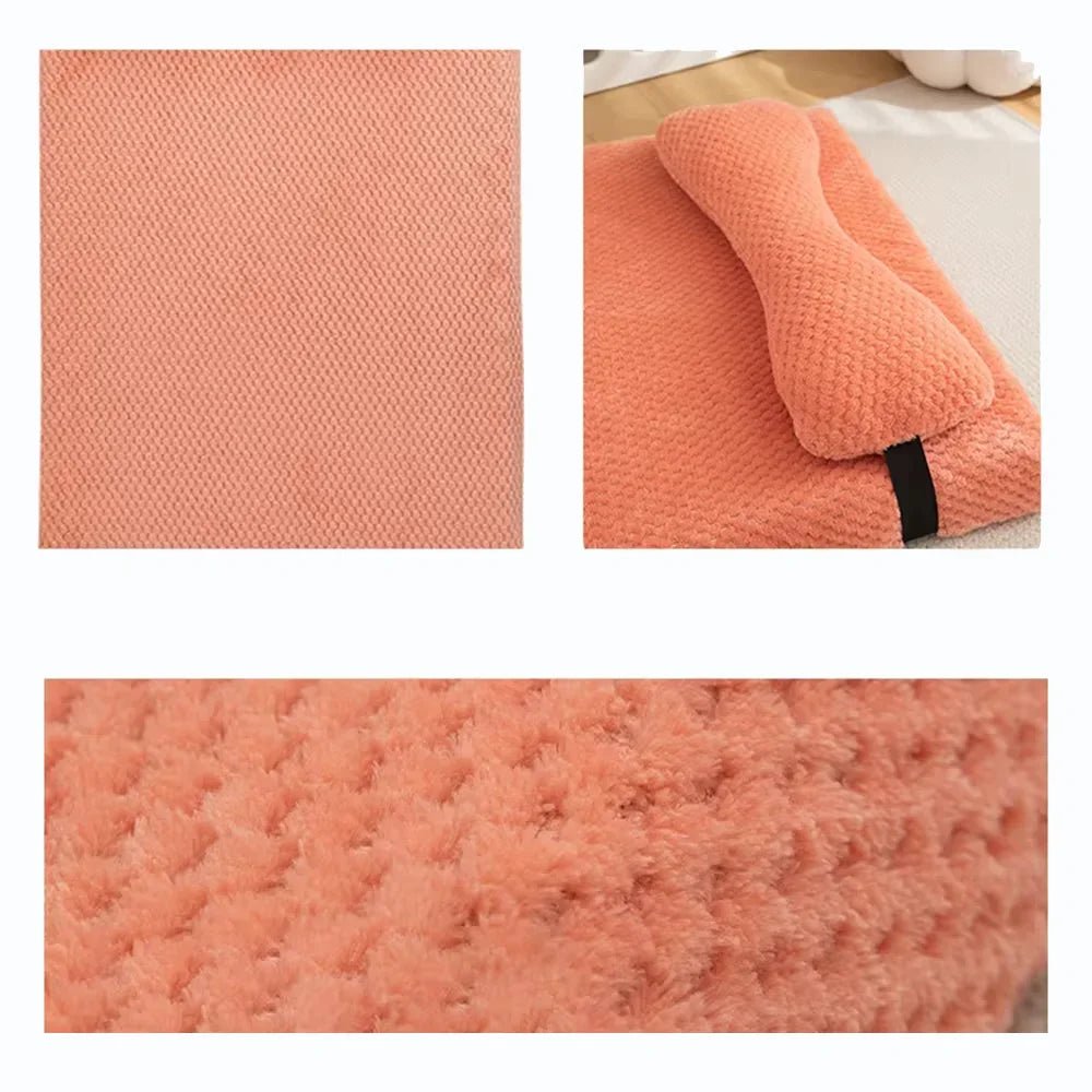 Kalmerend Hondenbed van Pluche voor Grote Honden – Wasbare Hoes en Antislip Onderkant - Hebbr