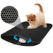Kattenbakmat Waterdicht met Antislip – Grote Kattenbak Mat voor Schone Vloer - Hebbr