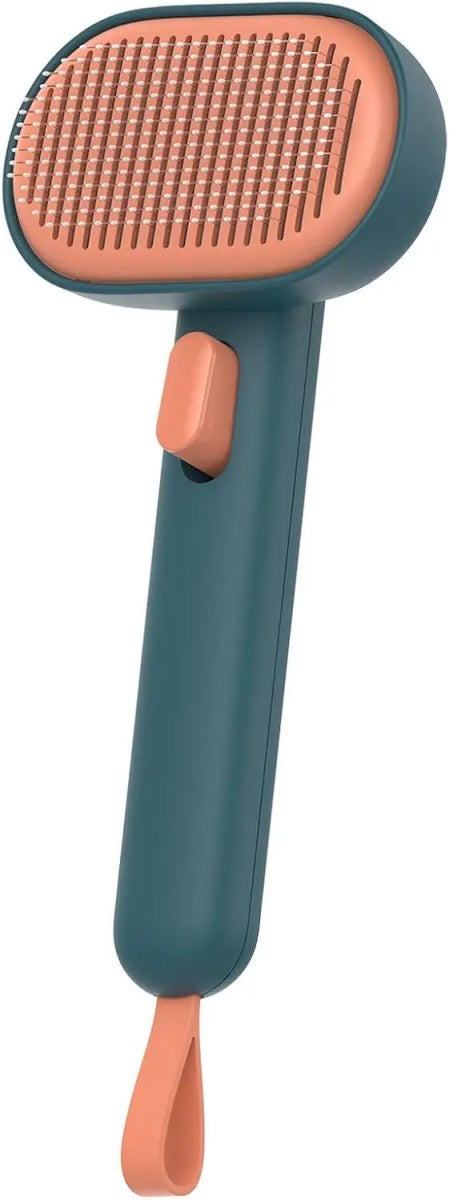 Kattenborstel voor Lange en Korte Haren - Ergonomisch Ontwerp voor Gezonde Vacht en Massagefunctie - Hebbr