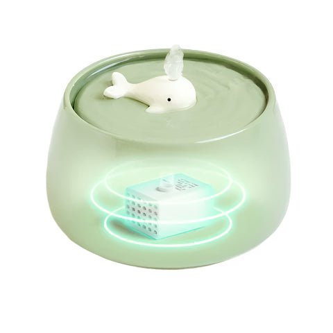 Kattenfontein van Keramiek met Stromend Water - 1,3 Liter Capaciteit, Antislip Ontwerp - Hebbr