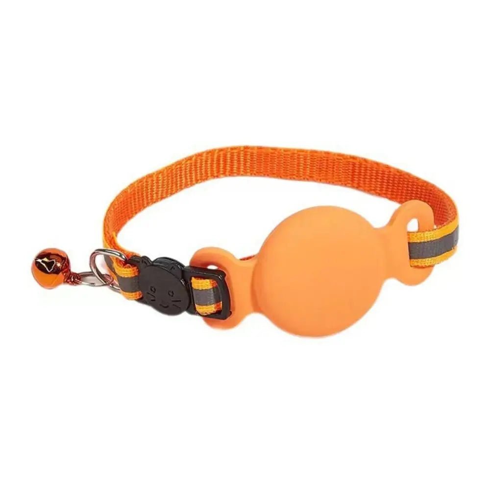 Kattenhalsband met AirTag houder en reflecterende strip - Verstelbaar en comfortabel voor actieve katten - Hebbr