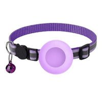 Kattenhalsband met AirTag houder en verstelbare pasvorm - Elastisch en lichtgewicht ontwerp - Hebbr