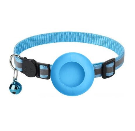 Kattenhalsband met AirTag houder en verstelbare pasvorm - Elastisch en lichtgewicht ontwerp - Hebbr