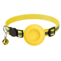 Kattenhalsband met AirTag houder en verstelbare pasvorm - Elastisch en lichtgewicht ontwerp - Hebbr