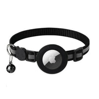 Kattenhalsband met AirTag houder en verstelbare pasvorm - Elastisch en lichtgewicht ontwerp - Hebbr