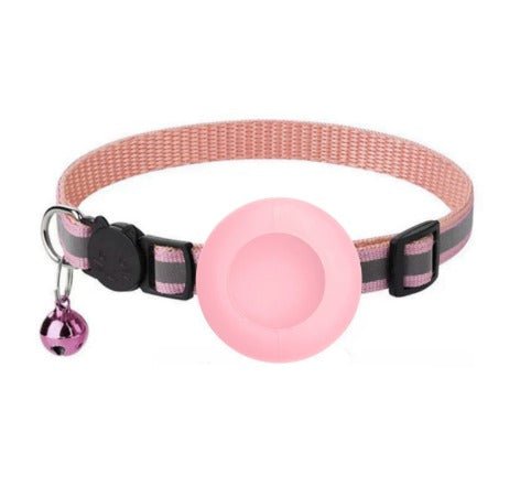 Kattenhalsband met AirTag houder en verstelbare pasvorm - Elastisch en lichtgewicht ontwerp - Hebbr