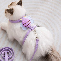 Kattenharnas Molly - Drukvrij Ontwerp, Machinewasbaar, Comfortabel en Veilig voor Wandelingen - Hebbr