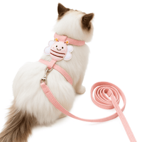 Kattenharnas Molly - Drukvrij Ontwerp, Machinewasbaar, Comfortabel en Veilig voor Wandelingen - Hebbr