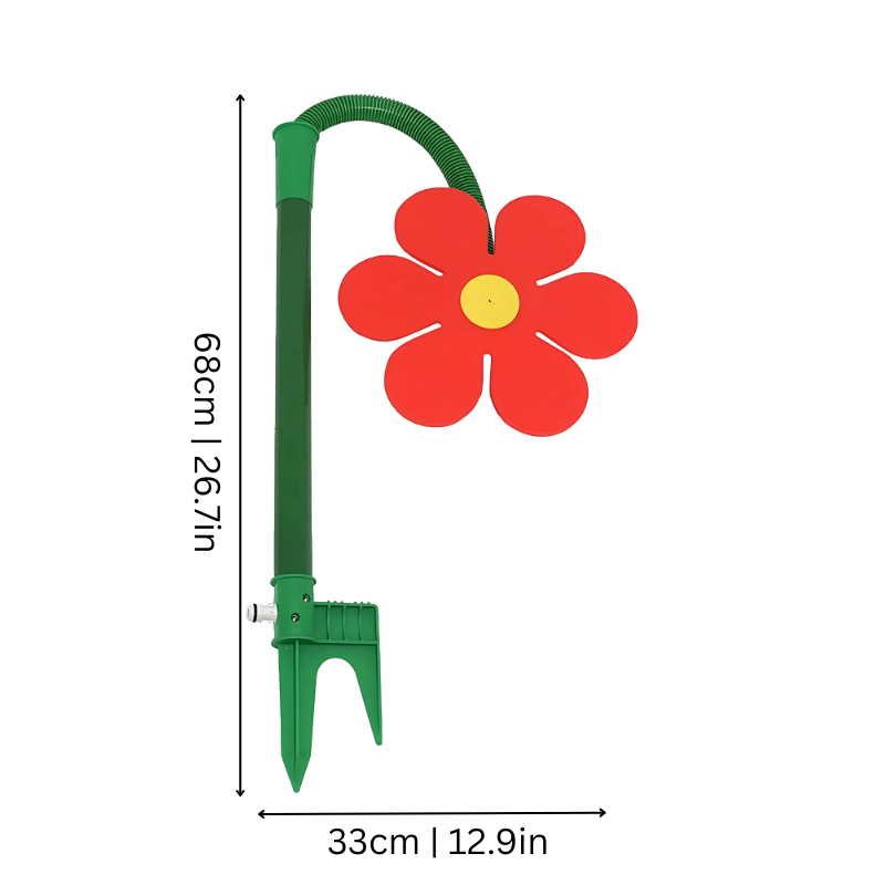 Kleurrijke Hondenspeelgoed Blumensprinkler - Eenvoudig Aan te Sluiten Tuinslang, Duurzaam ABS - Hebbr