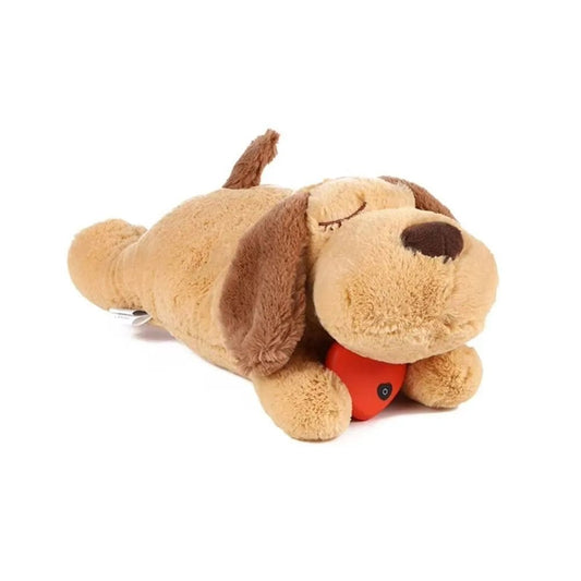 Knuffeldier met Hartslag voor Honden - Zacht Hondenspeelgoed voor Angstverlichting en Gedragstraining - Hebbr