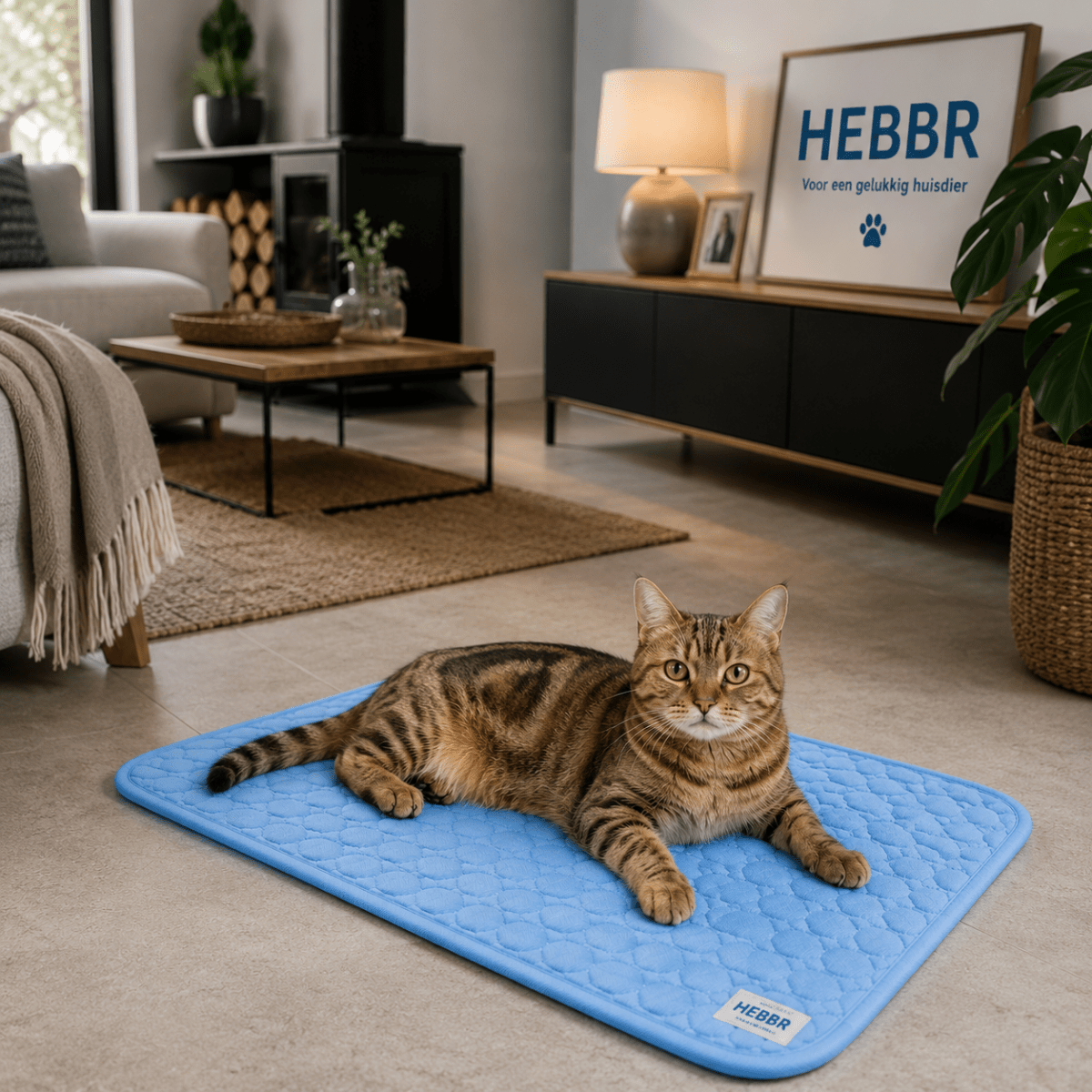 Koelmat voor Huisdieren - Extra Groot, Ademend, Wasbaar, Geschikt voor Honden en Katten - Hebbr