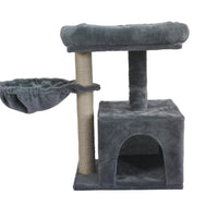 Krabpaal Kat 60 cm Grijs – Meerdere Speel - en Slaapplekken voor Katten - Hebbr