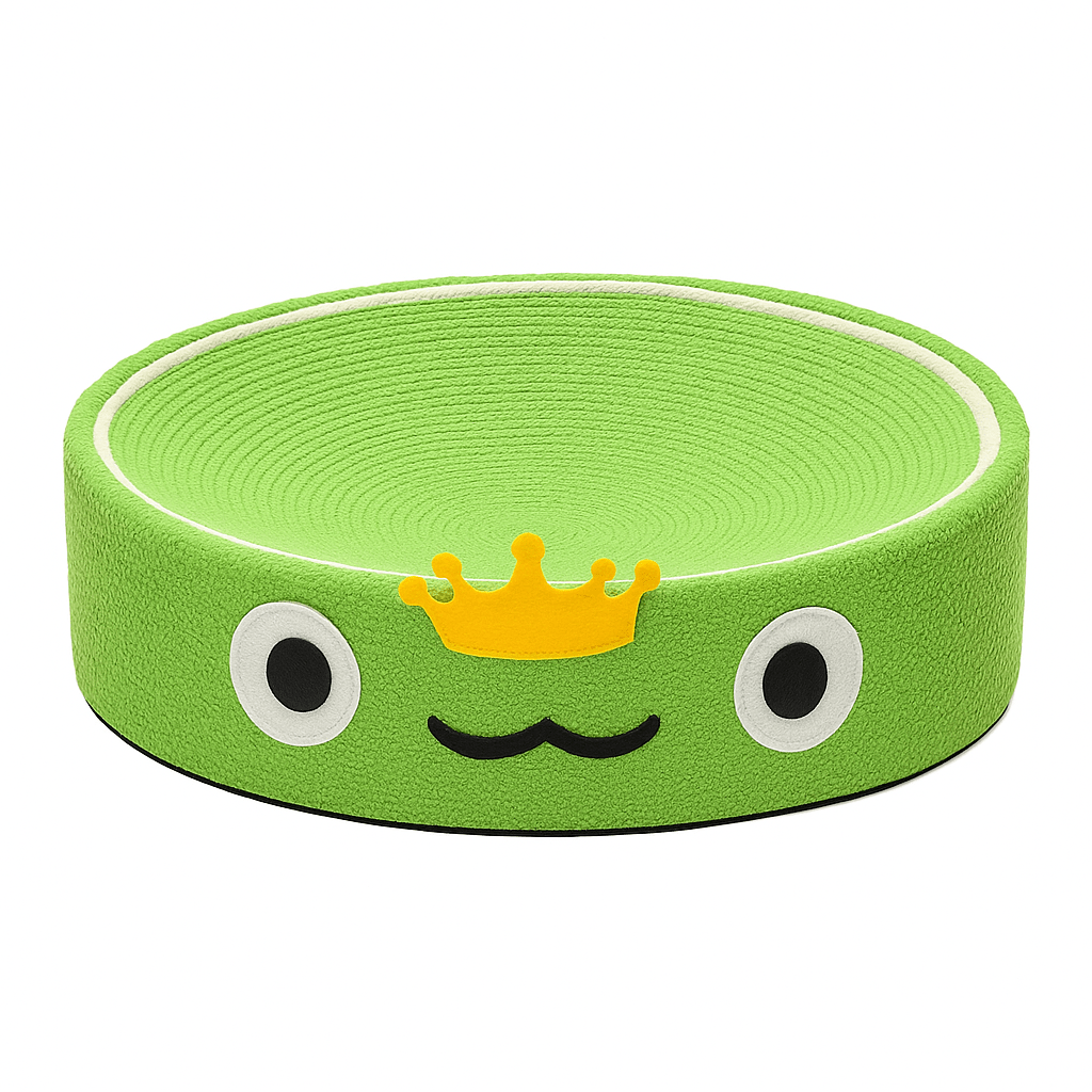 Krabpaal Kat Ruby - Stevige Multifunctionele Kattenkrabpaal voor Spelen en Ontspannen - Rond 40 cm - Hebbr