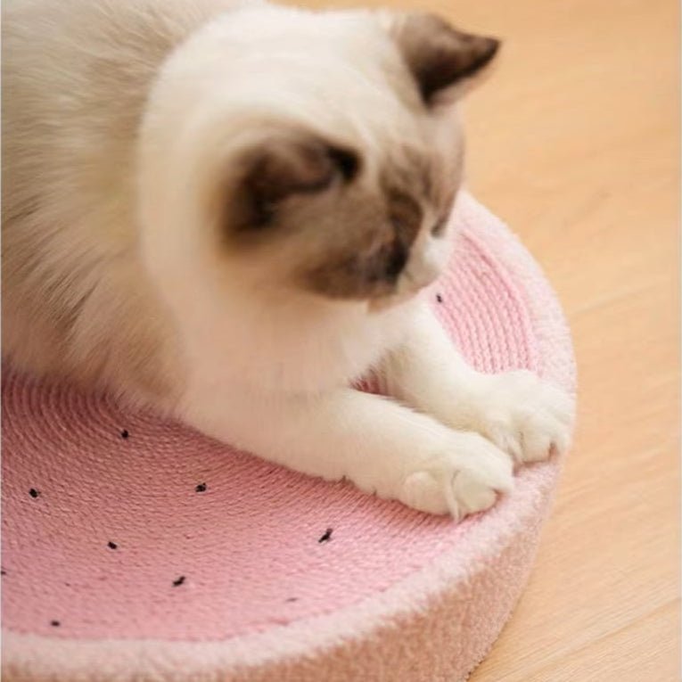 Krabpaal Kat Ruby - Stevige Multifunctionele Kattenkrabpaal voor Spelen en Ontspannen - Rond 40 cm - Hebbr