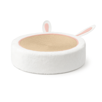 Krabpaal Kat Ruby - Stevige Multifunctionele Kattenkrabpaal voor Spelen en Ontspannen - Rond 40 cm - Hebbr