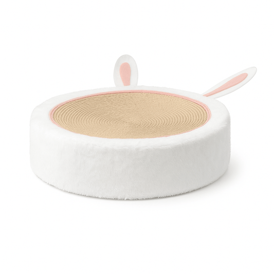 Krabpaal Kat Ruby - Stevige Multifunctionele Kattenkrabpaal voor Spelen en Ontspannen - Rond 40 cm - Hebbr