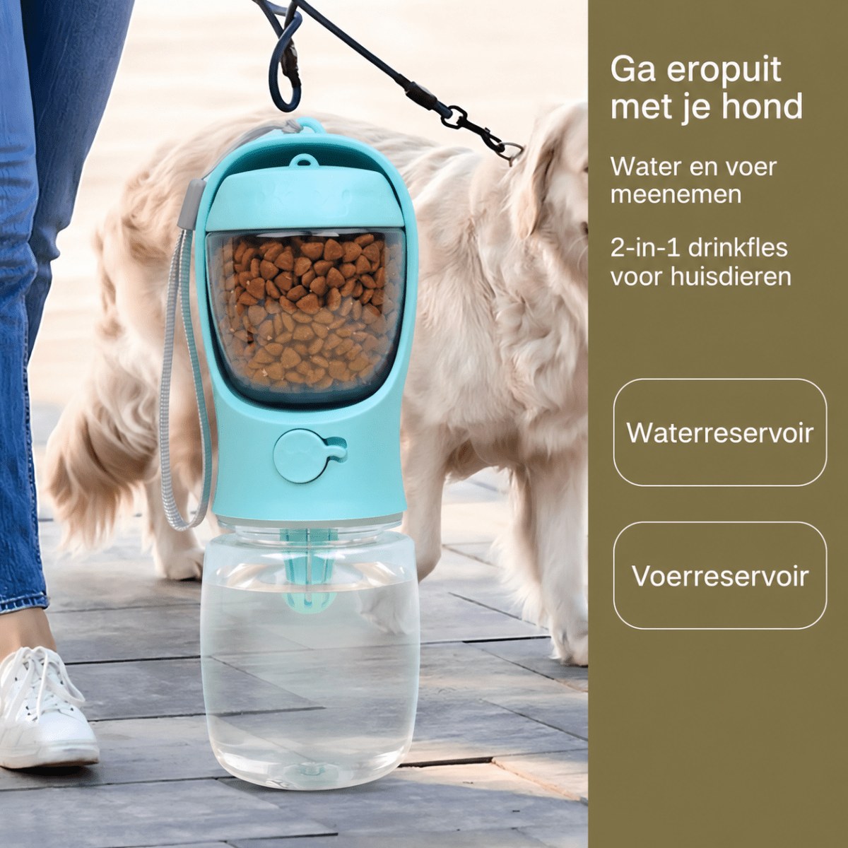Lekvrije Waterfles - Hebbr