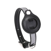 Leren Hondenhalsband met AirTag Houder - Verstelbaar en Reflecterend voor Katten en Kleine Honden - Hebbr