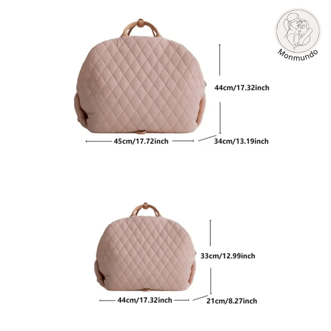 Luxe 2 - in - 1 Transporttas en Autostoel voor Honden en Katten – Veilig en Comfortabel - Hebbr