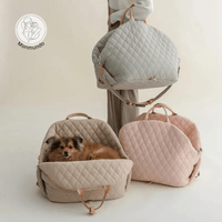 Luxe 2 - in - 1 Transporttas en Autostoel voor Honden en Katten – Veilig en Comfortabel - Hebbr