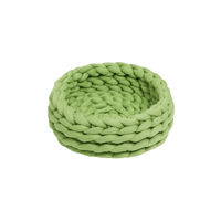 Luxe Handgeweven Kattenbed met Verhoogde Randen - Zacht en Comfortabel, Ideaal voor Knuffelen - Hebbr