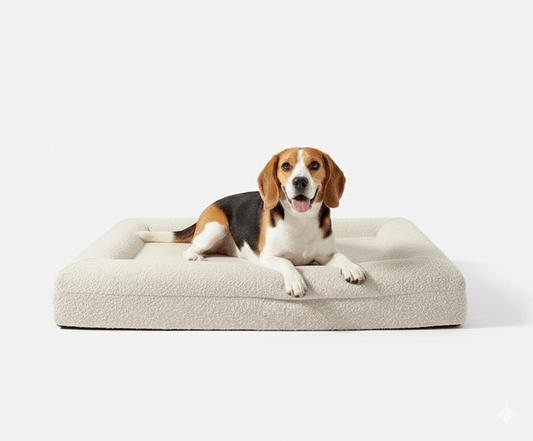 Luxe Orthopedisch Hondenbed van Geheugenfoam met Verwijderbare Wasbare Hoes - Waterdichte Onderkant - Hebbr