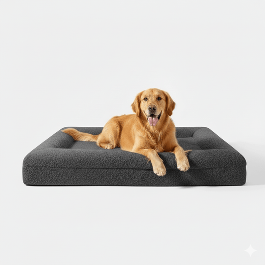 Luxe Orthopedisch Hondenbed van Geheugenfoam met Verwijderbare Wasbare Hoes - Waterdichte Onderkant - Hebbr