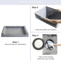 Luxe Orthopedisch Hondenbed van Traagschuim, Waterdicht en Machinewasbaar - Geschikt voor Middelgrote Honden - Hebbr