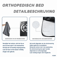 Memory Foam Hondenbed - Hebbr