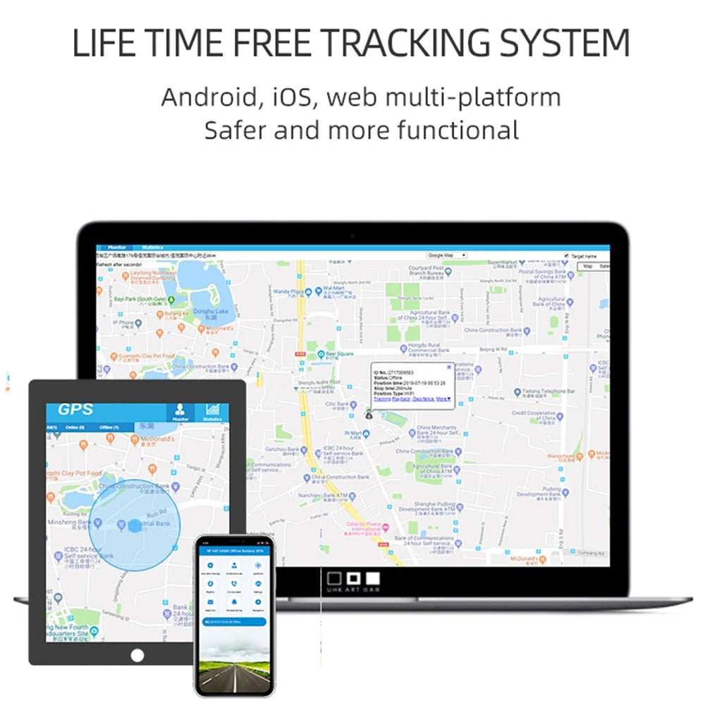 Mini Tracker GPS Hond Kat – IP67 Waterdicht, Realtime Locatiebepaling - Hebbr