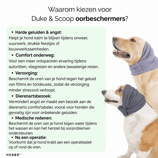 Oorbeschermers Hond - Hebbr