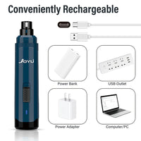 Oplaadbare Hondennageltrimmer met 2 Snelheden - Stille Ergonomische Nagelgrinder voor Huisdieren - Hebbr