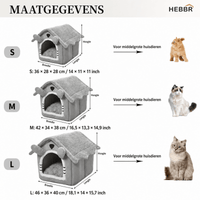 Opvouwbaar Kattenhuisje - Hebbr
