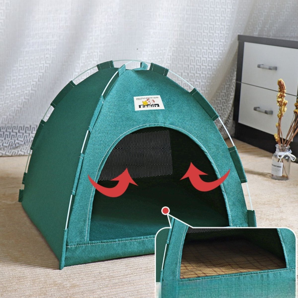 Opvouwbare Huisdierentent voor Katten en Honden – Ademend, Compact & Vierseizoensgeschikt - Hebbr