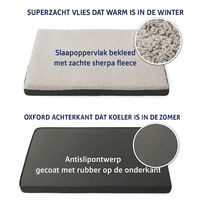 Orthopedisch Hondenbed van Traagschuim met Afneembare Hoes voor Grote en Kleine Honden - Hebbr